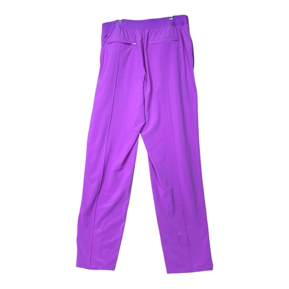ATHLETA Women Size 10 Brooklyn Heights Vienna Slim Purple Pockets Lightweight - Picture 2 of 12